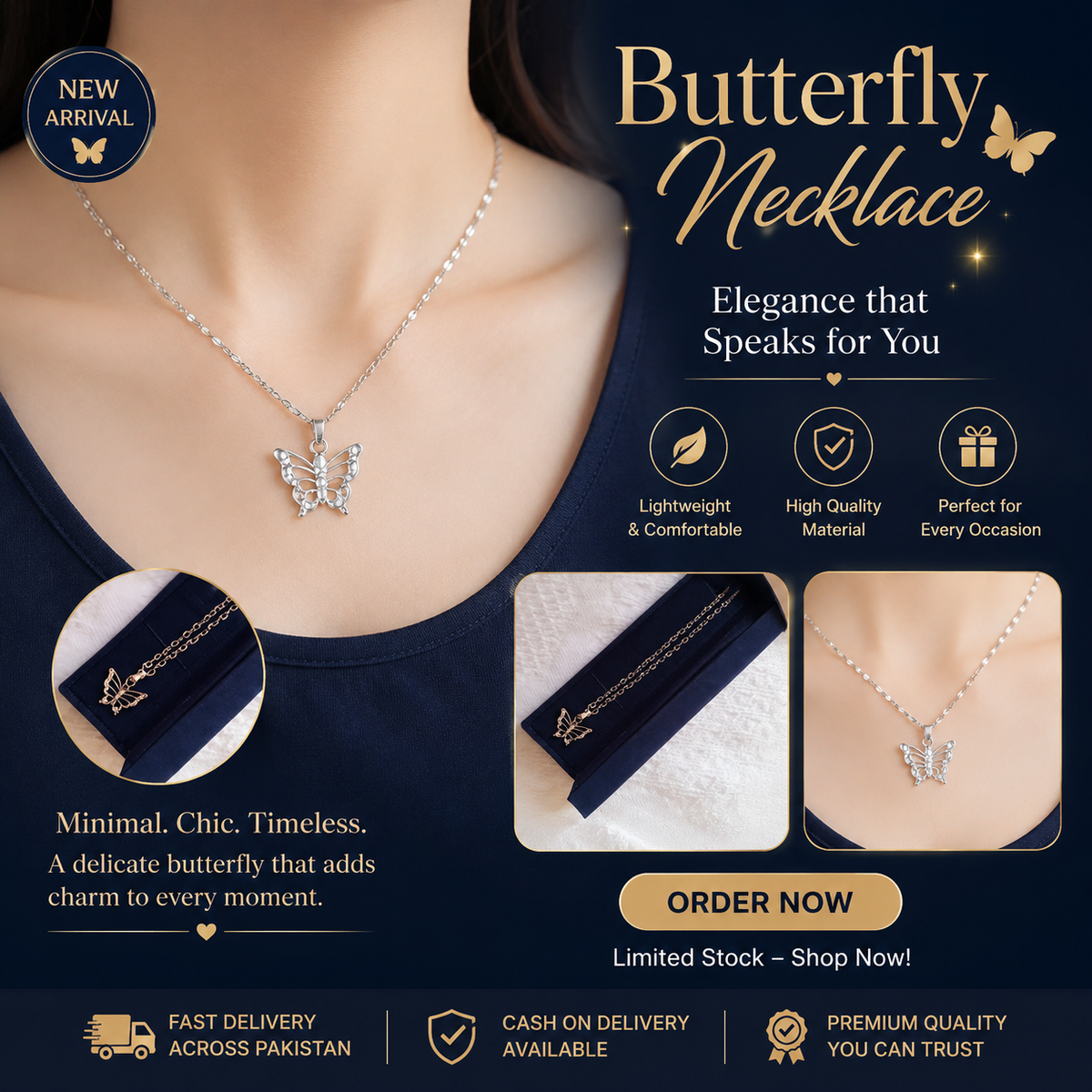 🦋 Butterfly Necklace