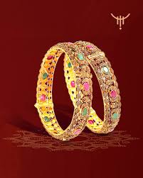 ✨💛 Elegant Multicolor Stone Gold-Plated Kangan 💛