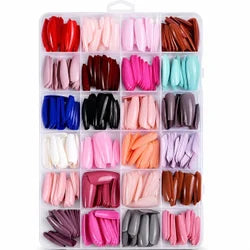 💅✨ 576 PCS Full Cover Press-On Nail Tips Set ✨💅