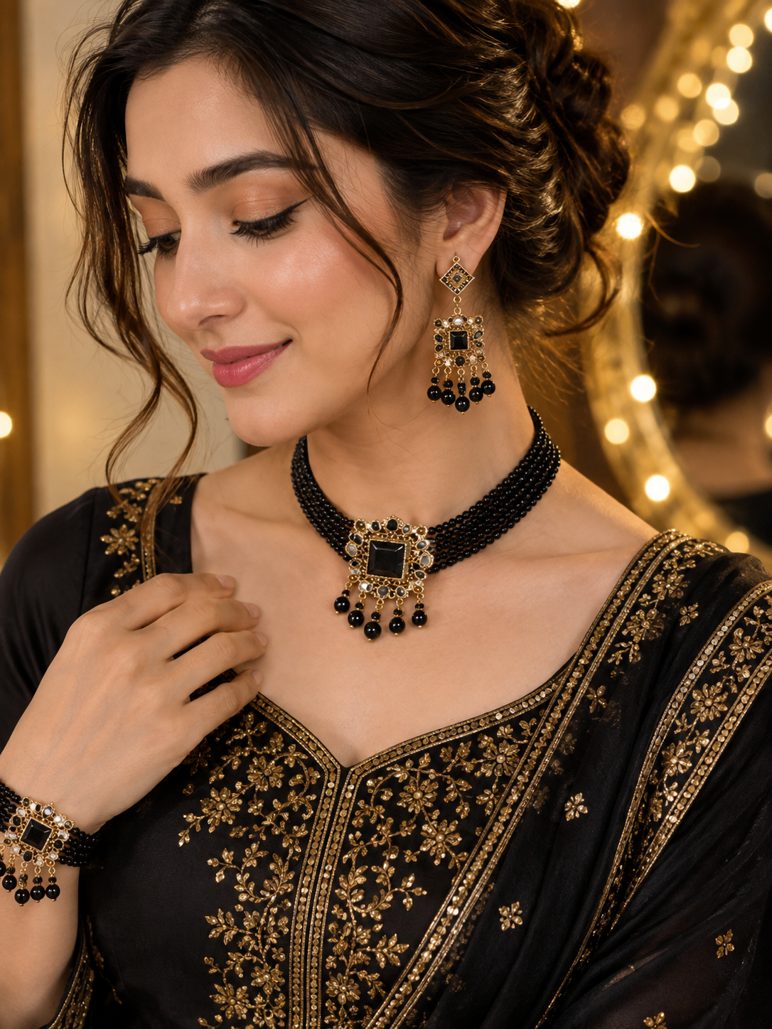 Elegant Green Bridal Jewelry Set 💚✨