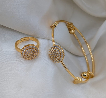 ✨ Elegant Silver Crystal Jewelry Set