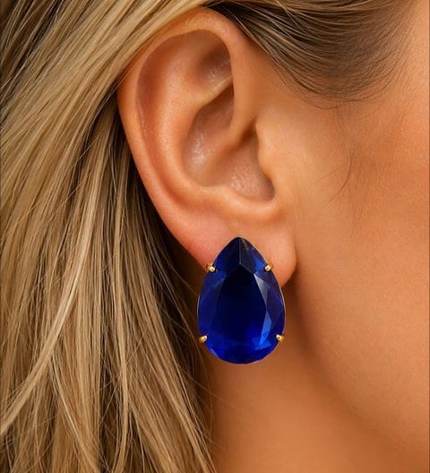 Drop stone stud Earrings