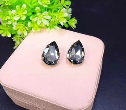 Drop stone stud Earrings