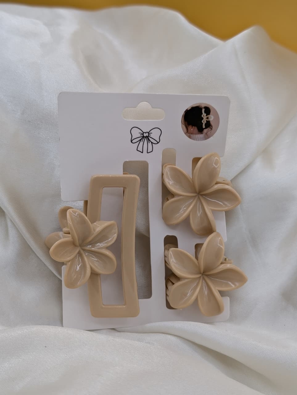 Elegant Flower Hair Clips – Available in Multiple Colours