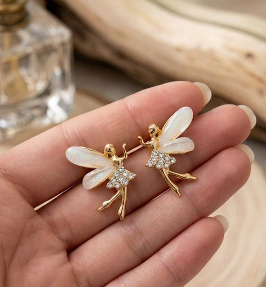 Sparkling Fairy Design Earrings