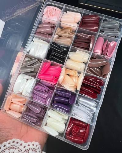 💅✨ 576 PCS Full Cover Press-On Nail Tips Set ✨💅